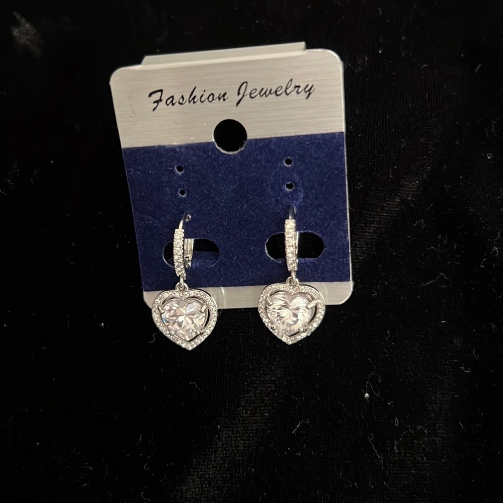 Cubic zirconia fashion earrings $10